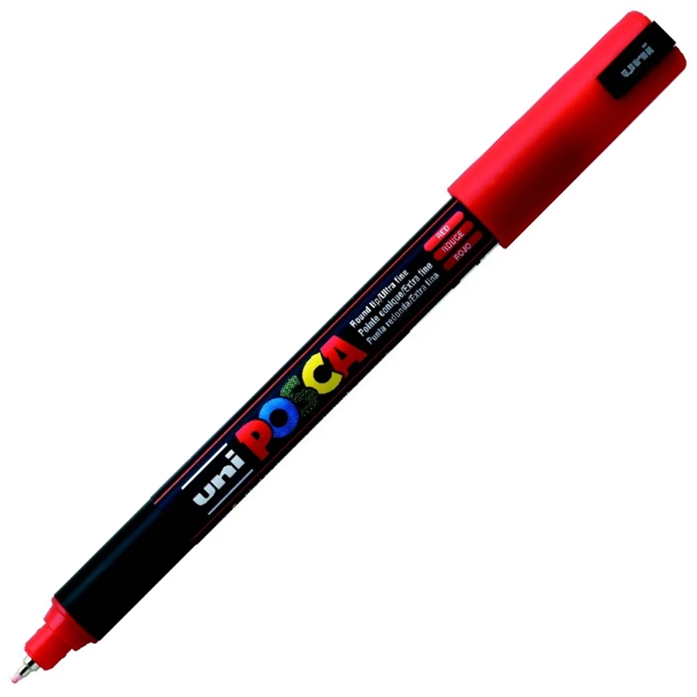 Uni-Ball Posca Markör 0.7 MM Su Bazlı Poster Kırmızı N PC-1MR